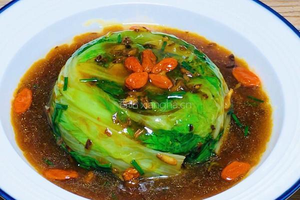 枸杞蚝油生菜的做法图解9