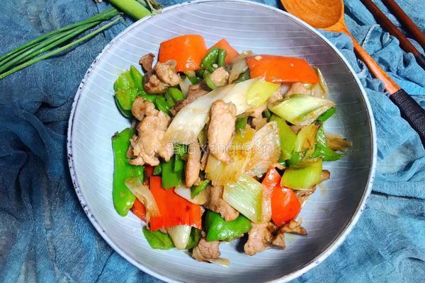 大葱青椒炒肉的做法图解10