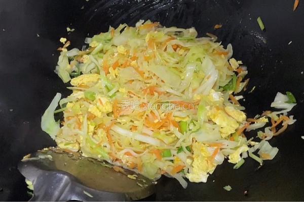 包菜胡萝卜炒鸡蛋的做法图解9