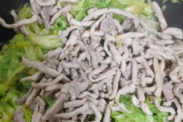 家常肉炒饼的做法图解10