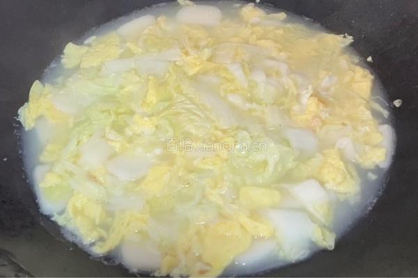 清汤白菜年糕片的做法图解9