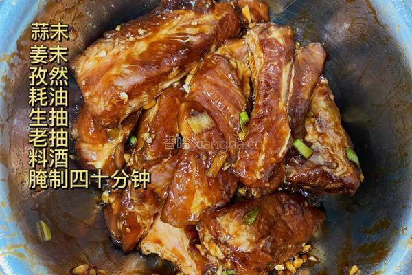 空气炸锅烤排骨的做法图解2