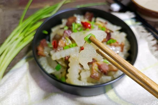 腊肉狼牙萝卜条的做法图解10