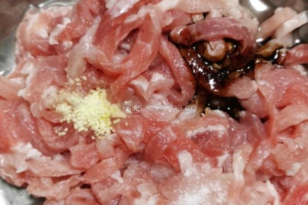 家常蒜苔炒肉的做法图解3