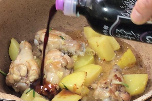 土豆烧鸡腿的做法图解9