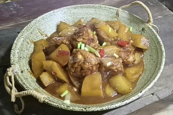 鸡腿烧萝卜的做法图解12