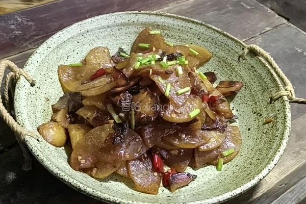 酱油肉炒萝卜片的做法图解9