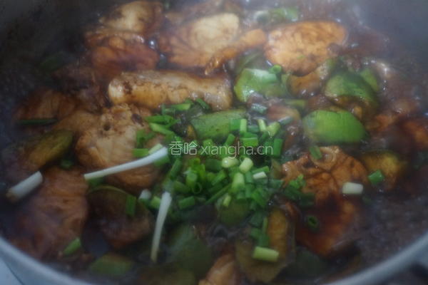崇明绿皮茄子炖鱼的做法图解12