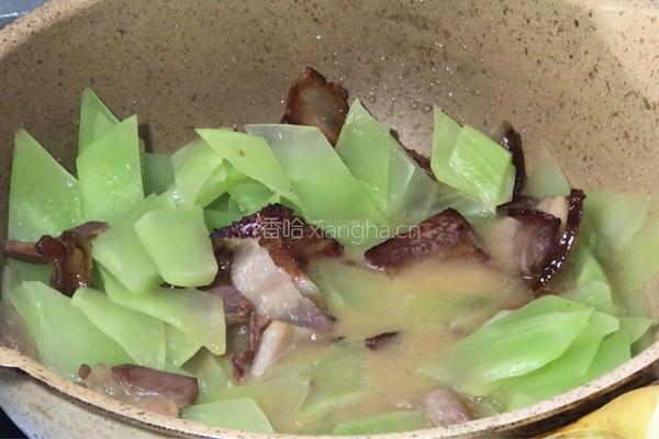 腊肉炒莴笋的做法图解11