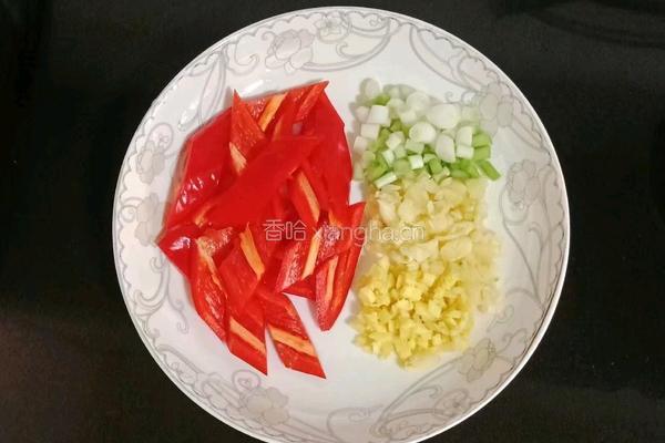 茭白炒腊肠的做法图解4