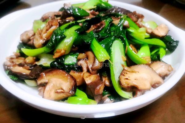 香菇青菜的做法图解10