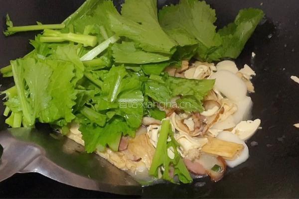 年糕炒腊肉的做法图解9