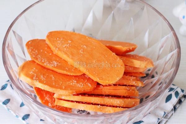 脆皮炸红薯片的做法图解5