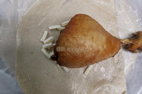 手抓饼鸡腿包的做法图解3