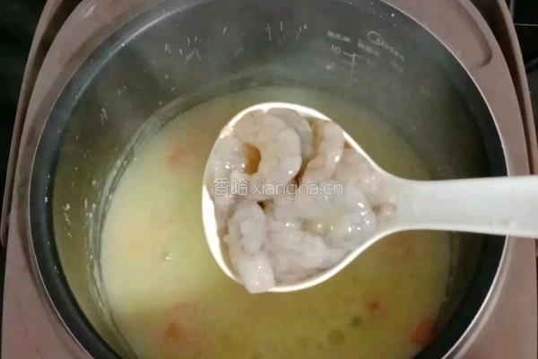 小米鲜虾粥的做法图解12
