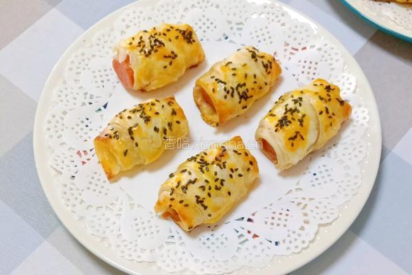 香肠酥皮卷的做法图解12