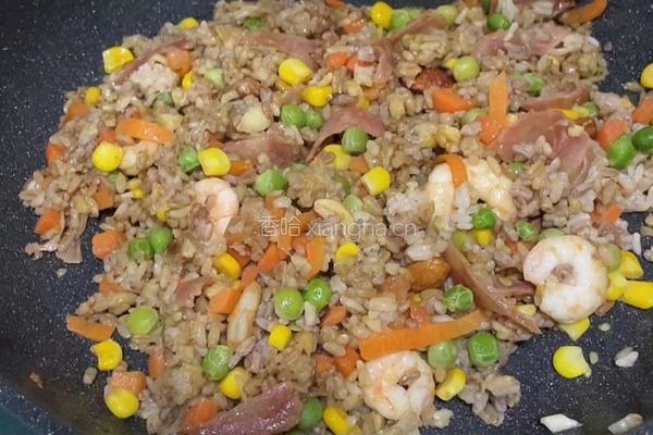时蔬谷物炒饭的做法图解8