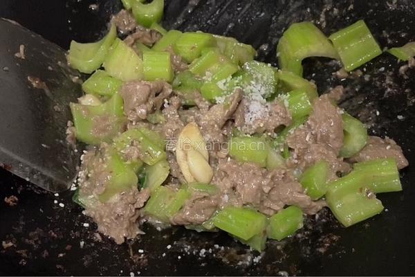 西芹炒牛肉的做法图解8