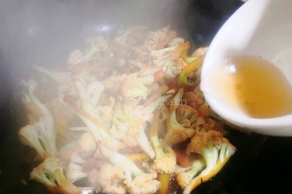 菜花炒肉的做法图解9