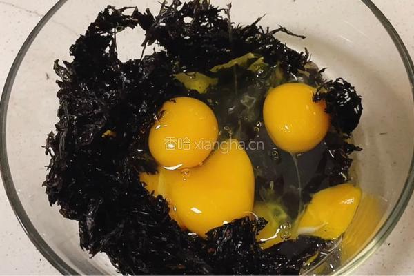 紫菜蛋饼的做法图解2