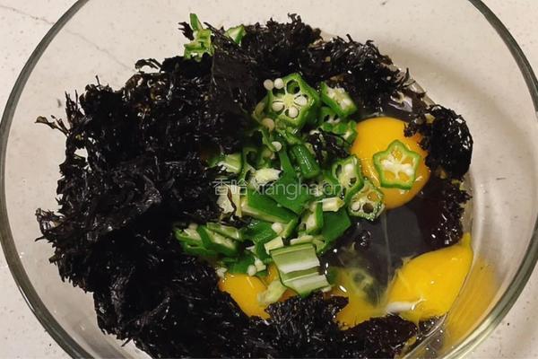 紫菜蛋饼的做法图解3