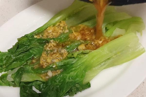 蚝油蒜蓉生菜的做法图解8