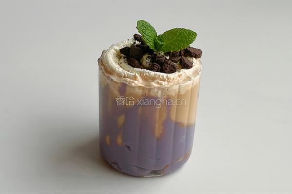紫芋泥咖啡奶咖的做法图解9