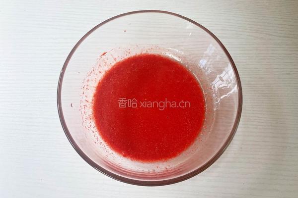 情人节蜜粉蛋糕的做法图解2