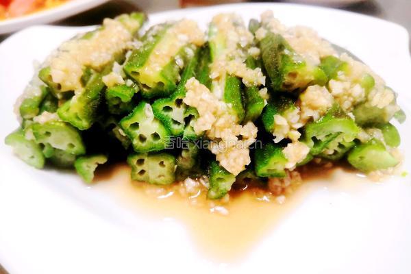 蜜汁蒜蓉秋葵的做法图解11
