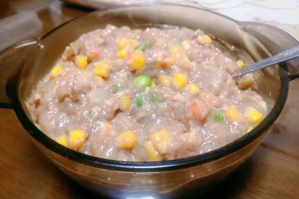 虾仁玉米鲜肉馅的做法图解10