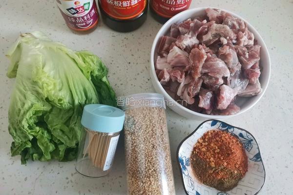 牙签羊肉的做法图解1
