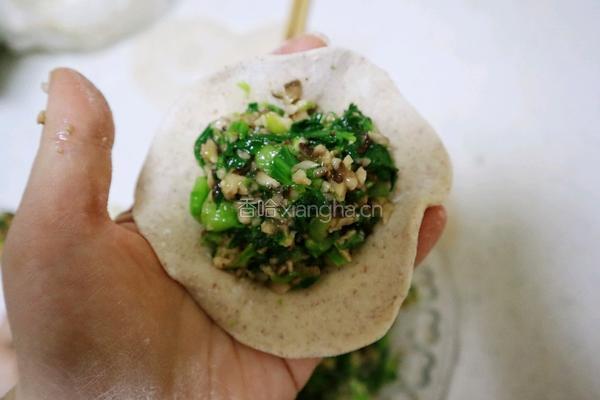 黑麦香菇青菜包子❗️一次发酵省时省力照样松软的做法图解13