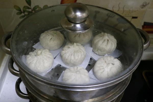 黑麦香菇青菜包子❗️一次发酵省时省力照样松软的做法图解14