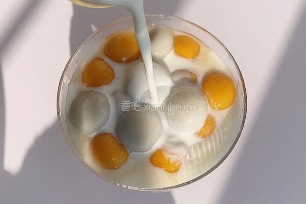 抹茶牛奶汤圆的做法图解6