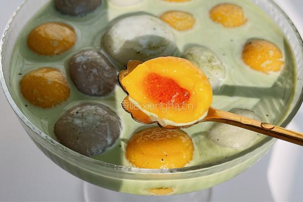 抹茶牛奶汤圆的做法图解10