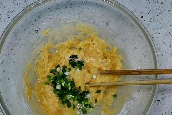 零基础小白宝妈自制白萝卜煎饼 超简单搅一搅就成功 的做法图解8