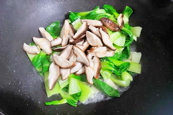 香菇炒油菜的做法图解7
