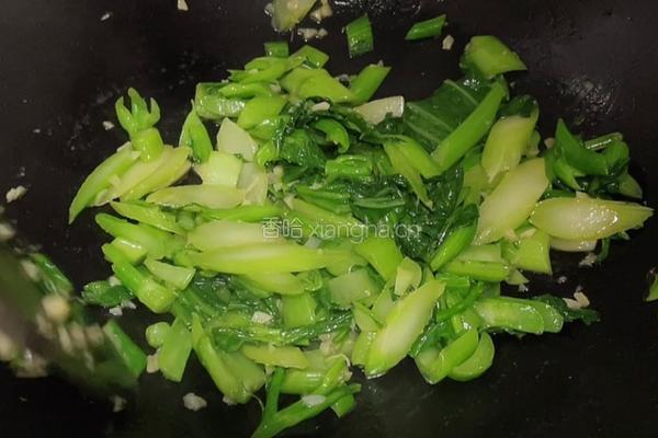 蒜香芥菜的做法图解8