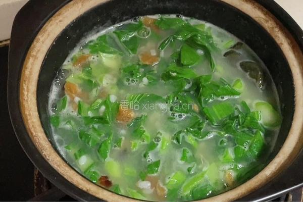 芥菜菜脯粥的做法图解7