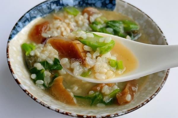 芥菜菜脯粥的做法图解10
