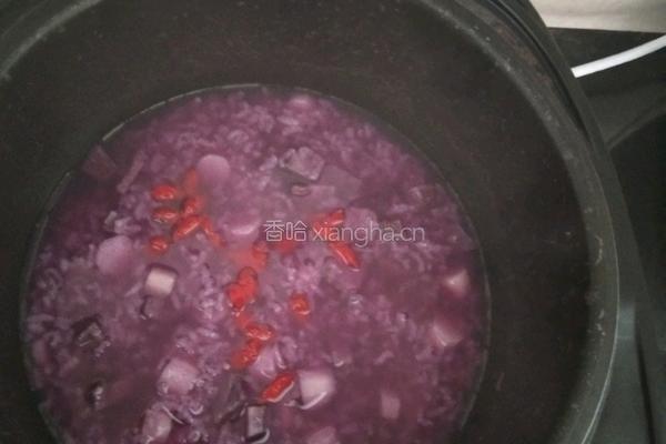 紫薯山药红枣粥的做法图解6