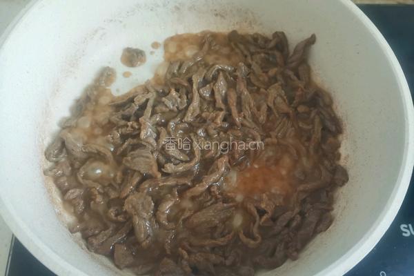 香菜炒牛肉丝的做法图解10