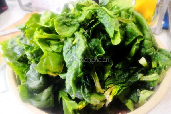 姜汁菠菜的做法图解1