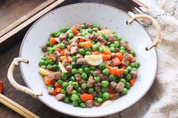 儿童春季补钙家常菜豌豆炒牛肉粒❗️提高免疫力又长个的做法图解13
