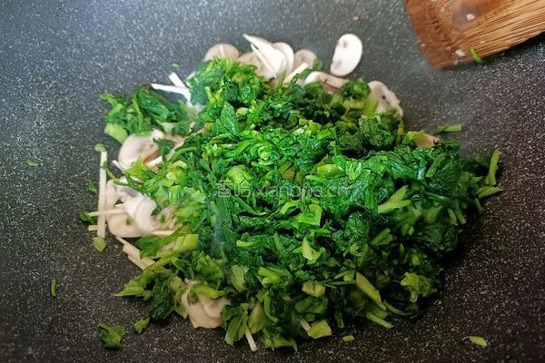 炒荠菜的做法图解8