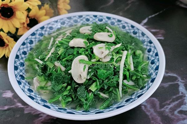 炒荠菜的做法图解11