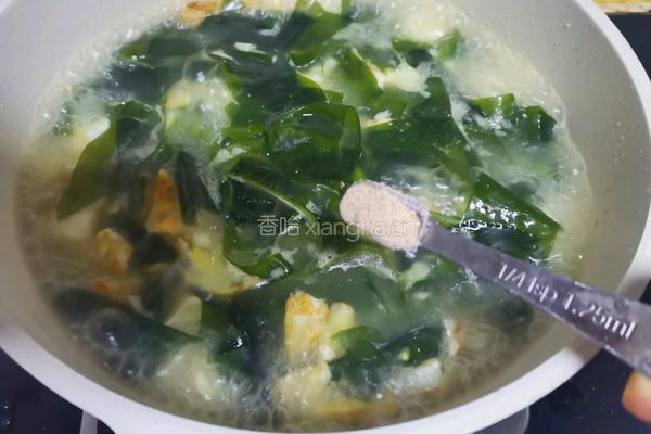 裙带菜豆腐汤的做法图解10