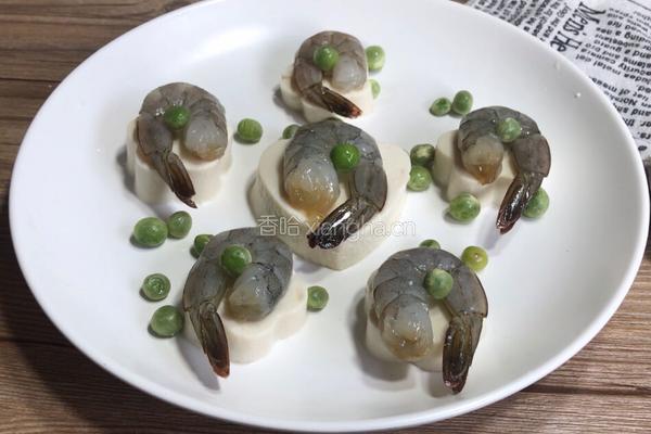 鲜虾豆腐的做法图解4