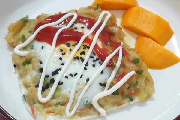 鸡蛋土豆饼的做法图解13