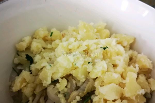 土豆酸菜馅饺子的做法图解4